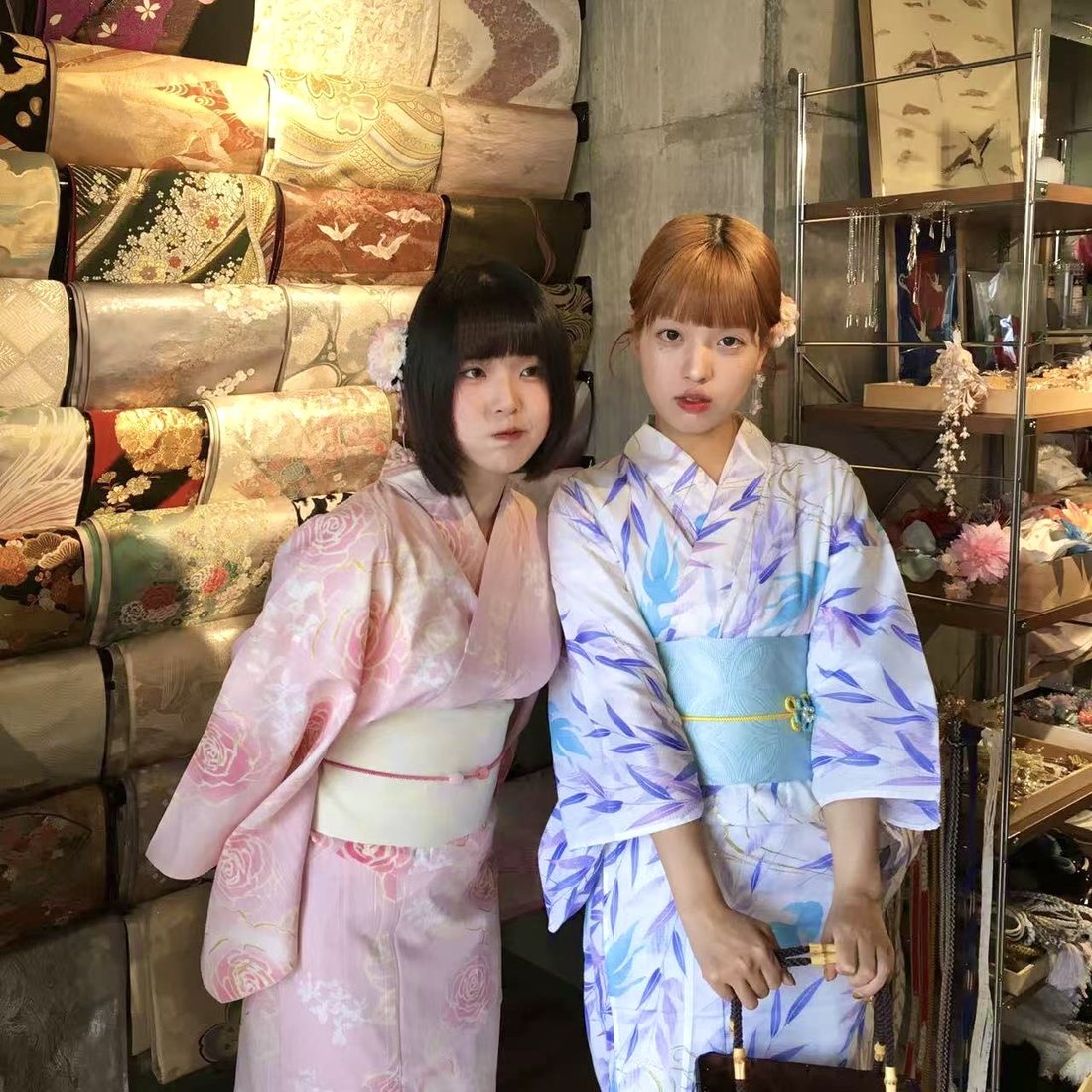 淺色和服・店內選衣